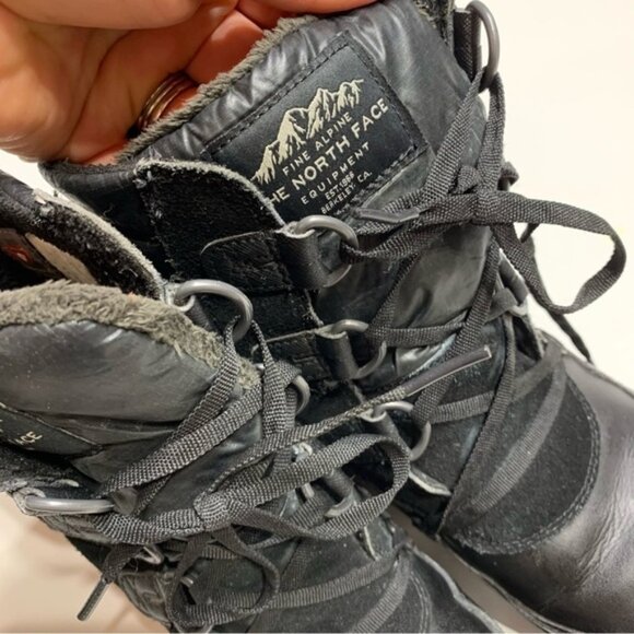 The North Face Primaloft size 6.5 lace up leather winter boots - Picture 5 of 7
